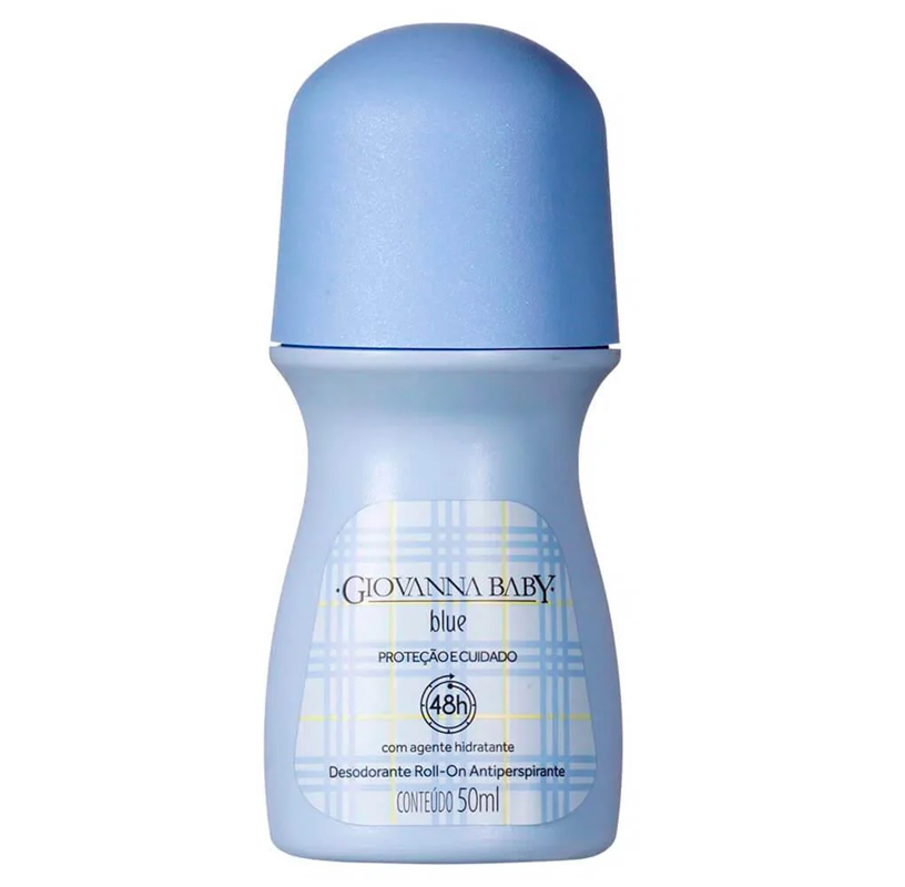 Giovanna Baby Desodorante Antitranspirante Roll On Blue Feminino Protecao Cuidado 50ml