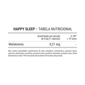 Melatonina para dormir feliz y cabello feliz - 30 cápsulas