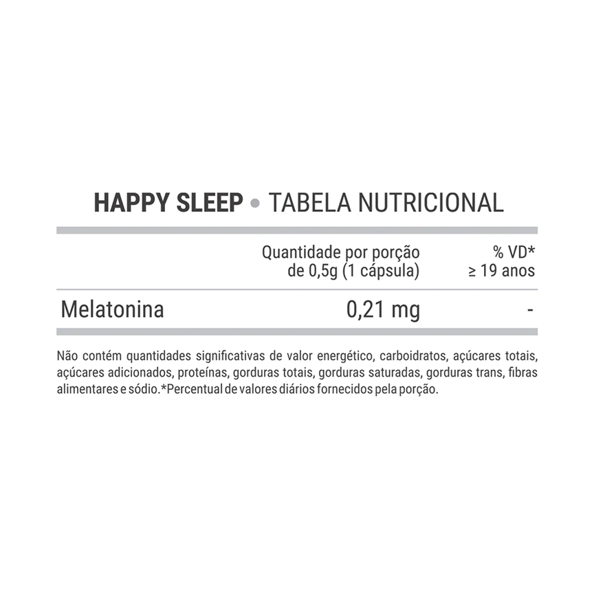 Melatonina para dormir feliz y cabello feliz - 30 cápsulas