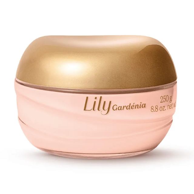 O Boticário Lily Gardénia Creme Acetinado Hidratante Desodorante Corporal 250g