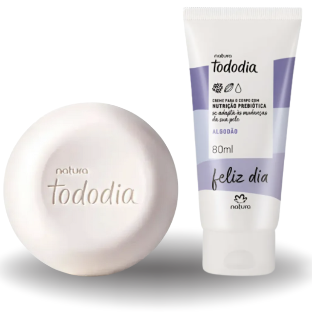 Kit Algodão (creme corporal 80ml + sabonete 90g)