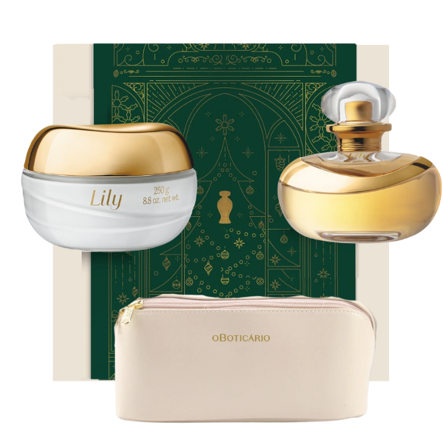 O Boticario Lily Duo Kit Presente EDP 100ml Creme Corporal 250g