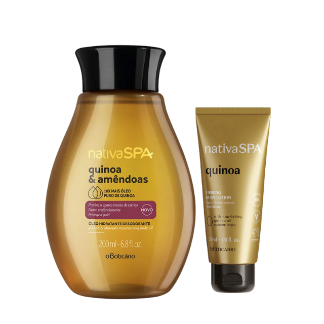 Kit Quinoa Creme 30ml + Oleo corporal 200ml