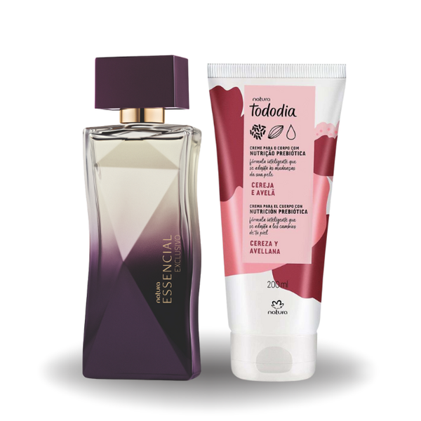 Natura Kit Essencial Exclusivo Feminino Perfume 100ml + Hidratante