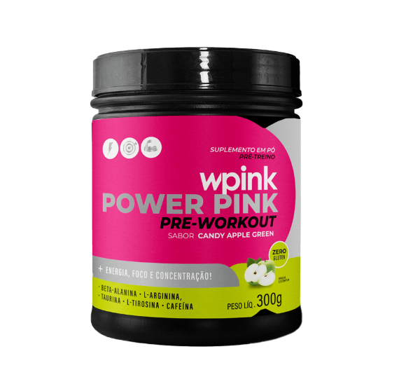 Wepink Pré-Treino Super Power Pink Maçã Verde 300g