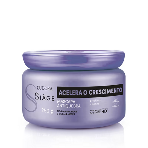 Eudora Siage Mascara Capilar Acelera o Crescimento Fortalece Cabelos 250g