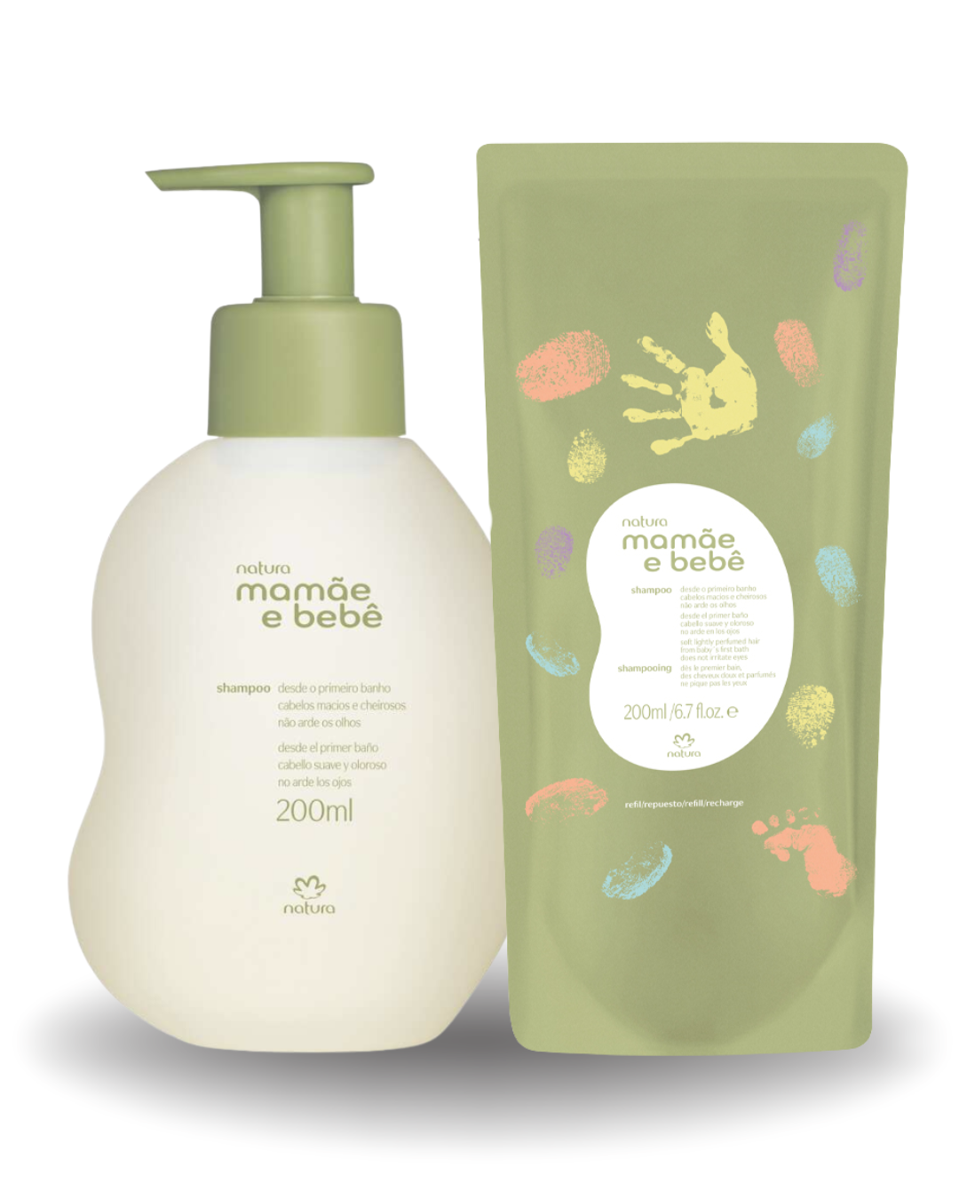 Kit Mamãe e Bebê Shampoo 200ml + Refil 200ml