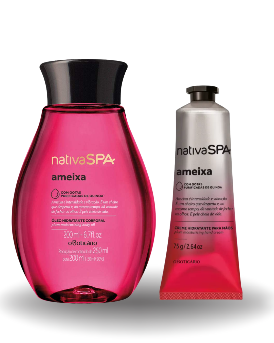 O Boticário Nativa SPA Kit Ameixa Óleo Corporal + Creme de Mãos