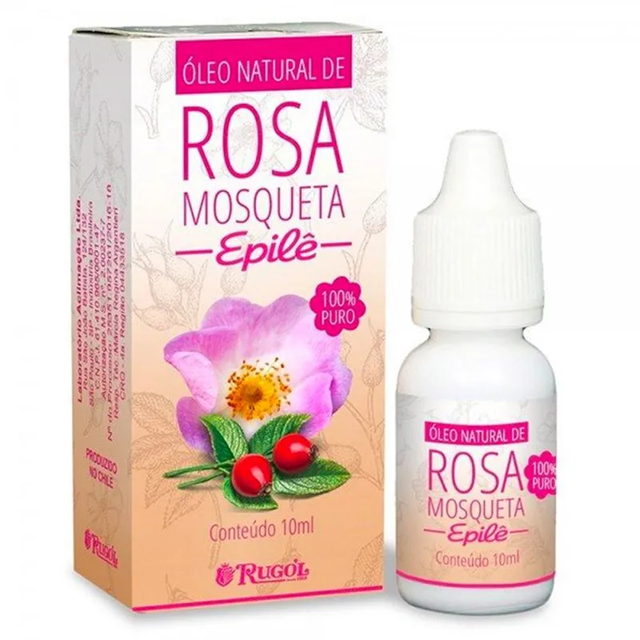 Epile Óleo Natural Puro Rosa Mosqueta 10ml - Beauty Cely