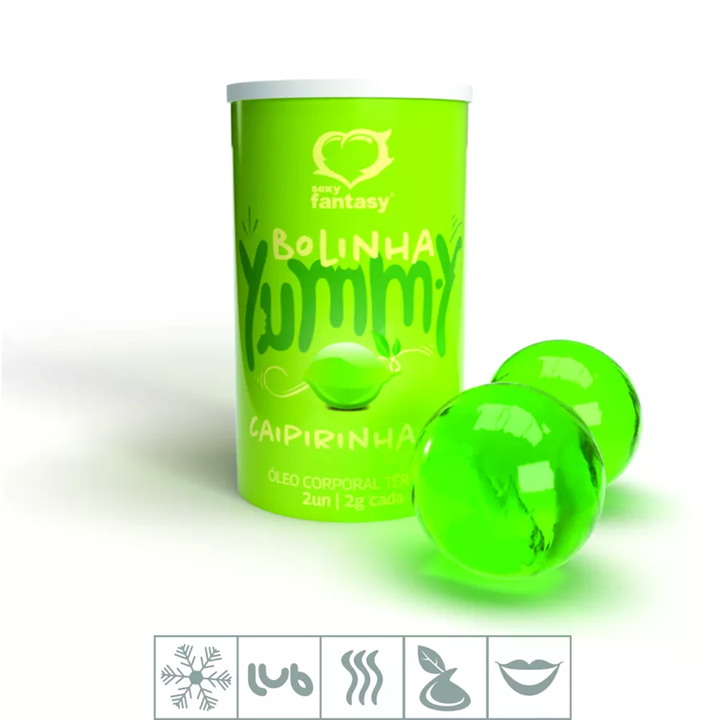 Bolinha Beijável Ice Yummy Com 2un - Caipirinha