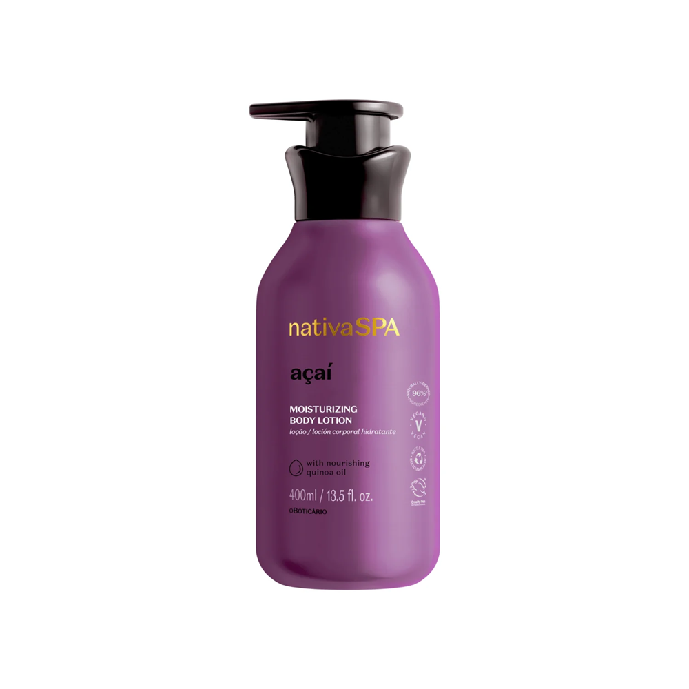 O Boticário Nativa SPA Açaí Loção Hidratante Corporal 400ml