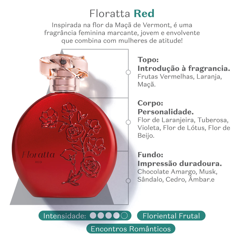 O Boticário Floratta Red Desodorante Colônia 75ml
