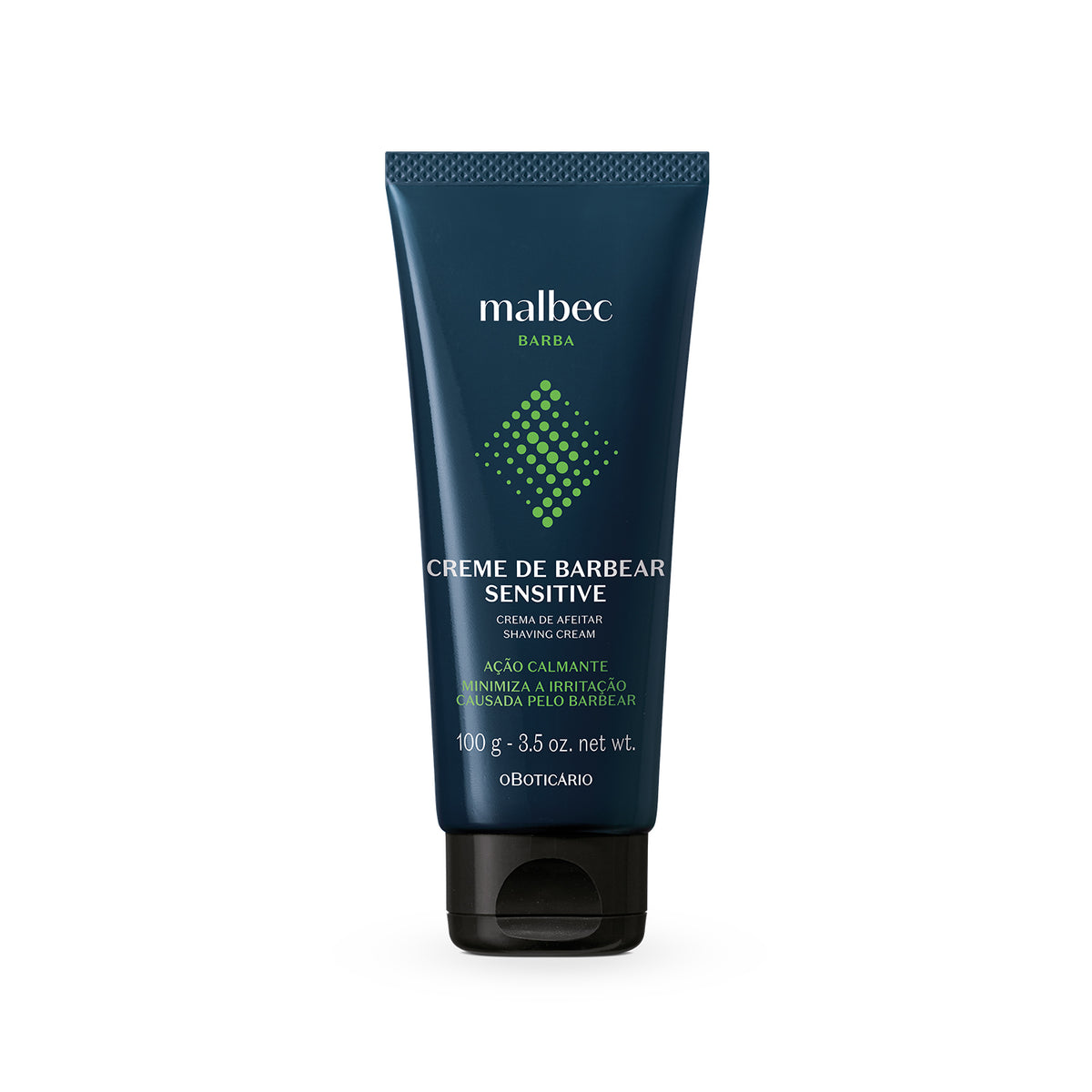 O Boticário Malbec Creme de Barbear Sensitive 100g