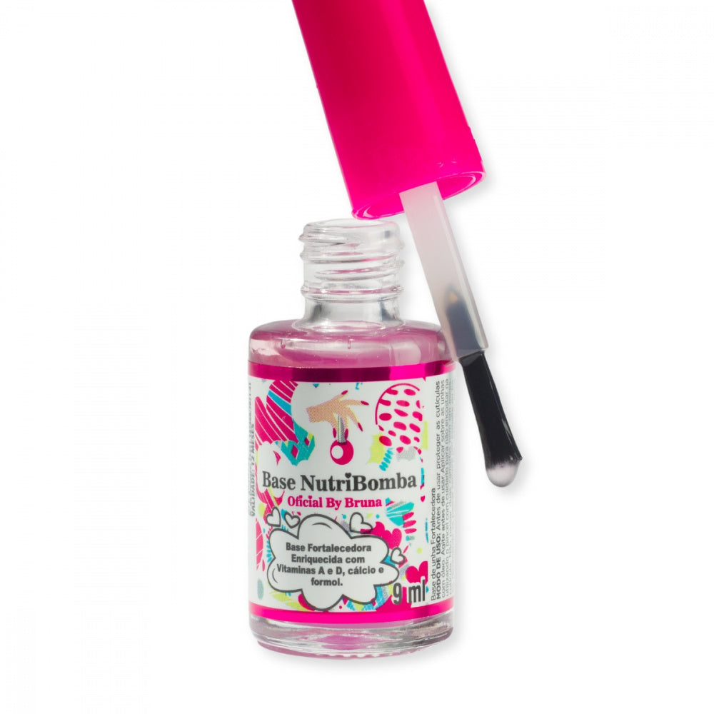 Base Nutribomba Fortalecedora de Unhas 7ml - pincel
