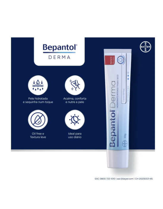 Bepantol Derma Toque Seco Hidratante Oil Free 30g