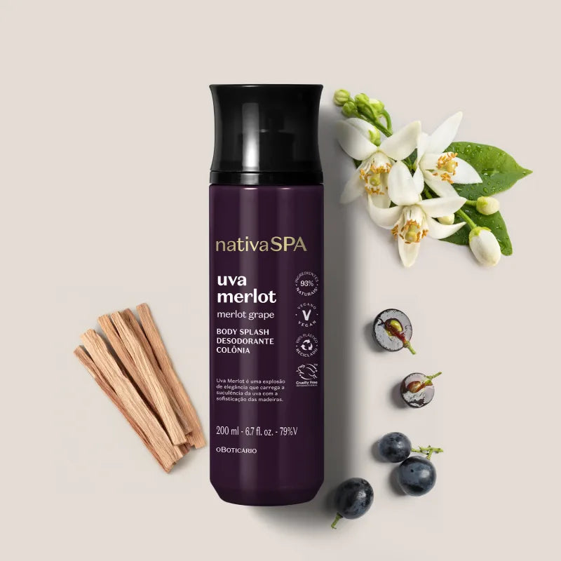 O Boticário Nativa SPA Body Splash Uva Merlot 200ml