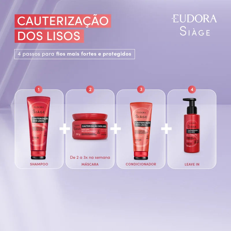 Eudora Siàge Shampoo Cauterização dos Lisos 250ml