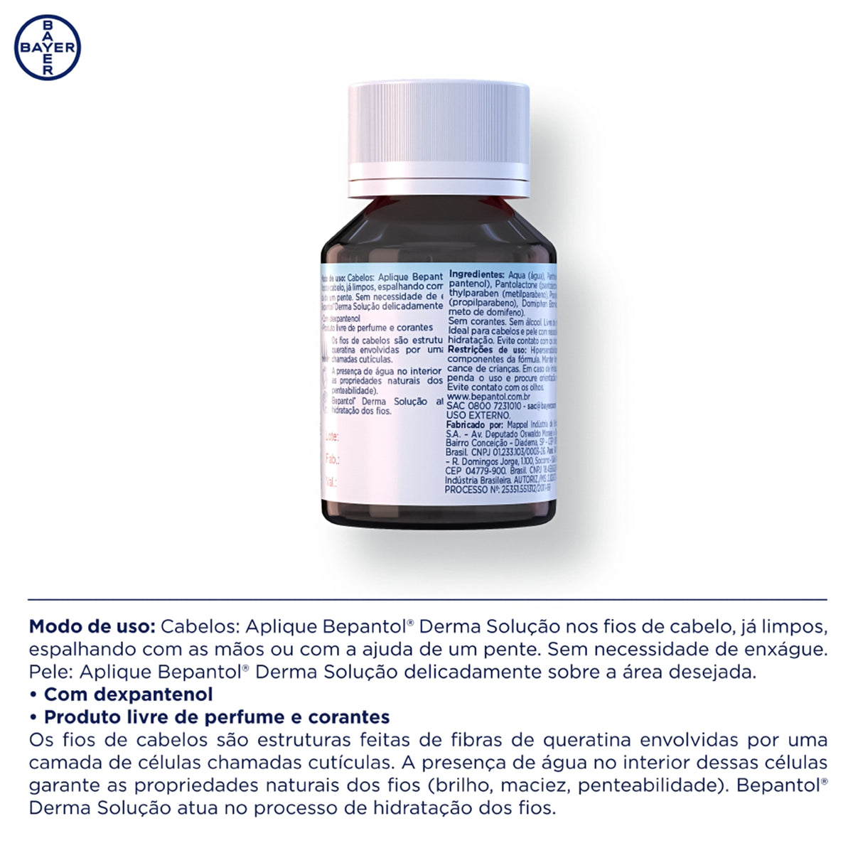 Bepantol Derma Solução Restaurador Capilar 50ml