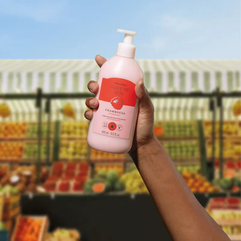 O Boticário Cuide-se Bem Feira Framboesa Loção Hidratante Corporal 400ml