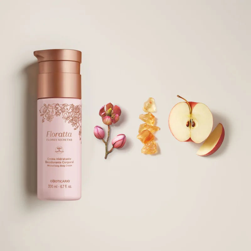 O Boticário Floratta Flores Secretas Creme Hidratante Desodorante Corporal 200ml