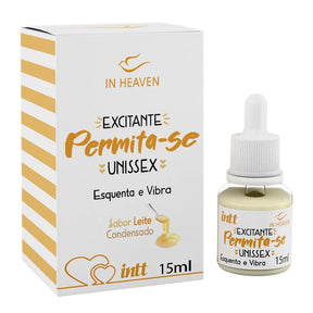 Intt in heaven permita-se lubrificante e gel íntimo sabor leite condensado 15mL 15g