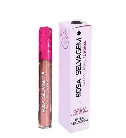 Rosa Selvagem Gloss Labial 12 Horas Nude 5ml