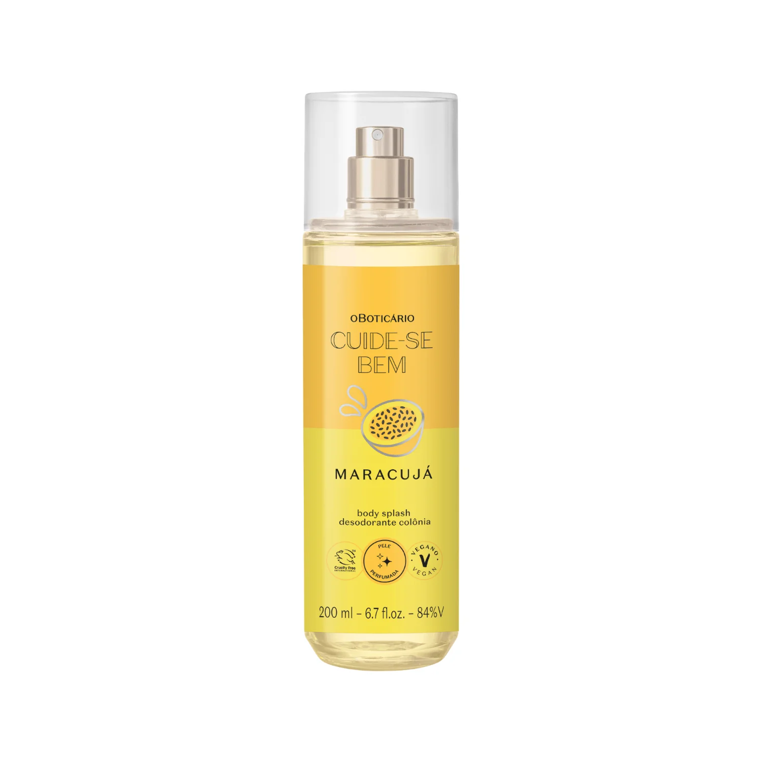 O Boticario Cuide-se Bem Maracuja Body Splash Desodorante Colonia Feminino 200ml