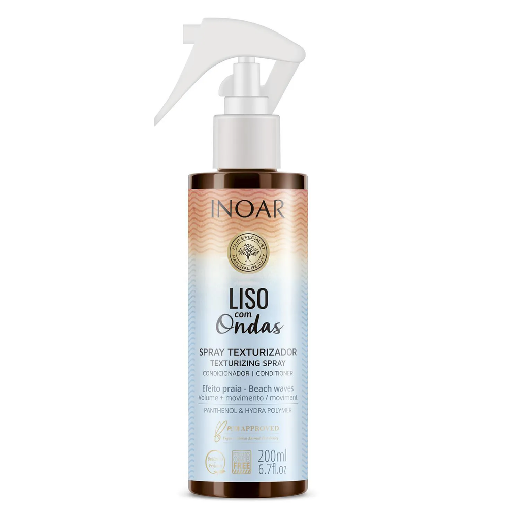 Inoar Liso com Ondas Spray Texturizador Efeito Praia 200ml