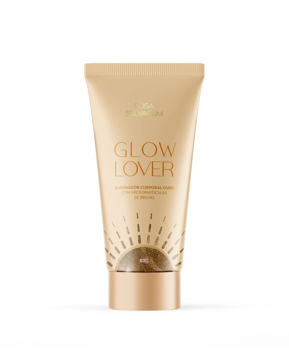 Rosa Selvagem Glow Lover Iluminador Corporal Ouro 80g
