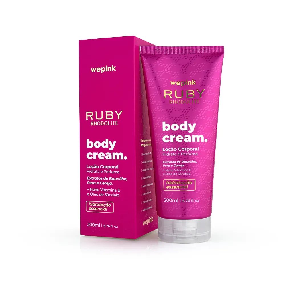Wepink Ruby Rhodolite Body Cream Locao Hidratante Corporal 200ml