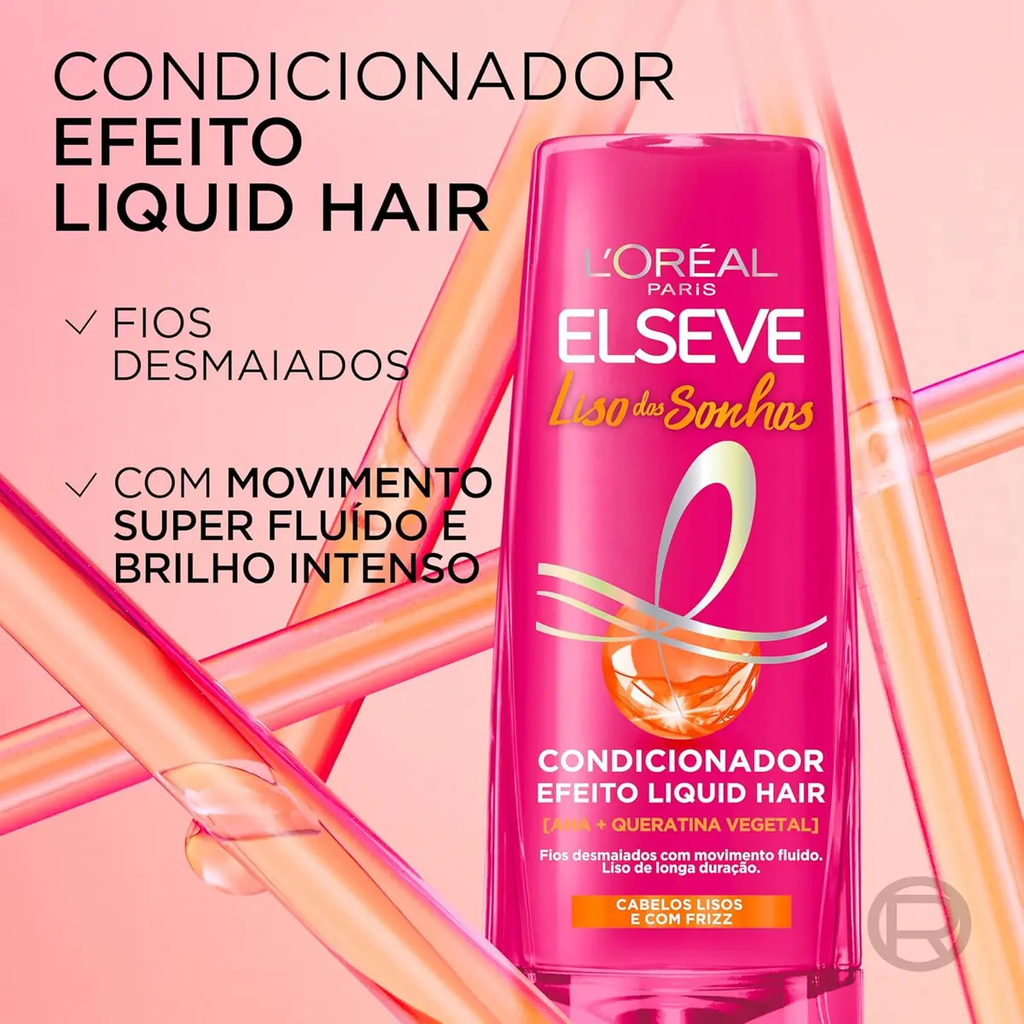 Condicionador Elseve Liso dos Sonhos Efeito Liquid Hair 200ml