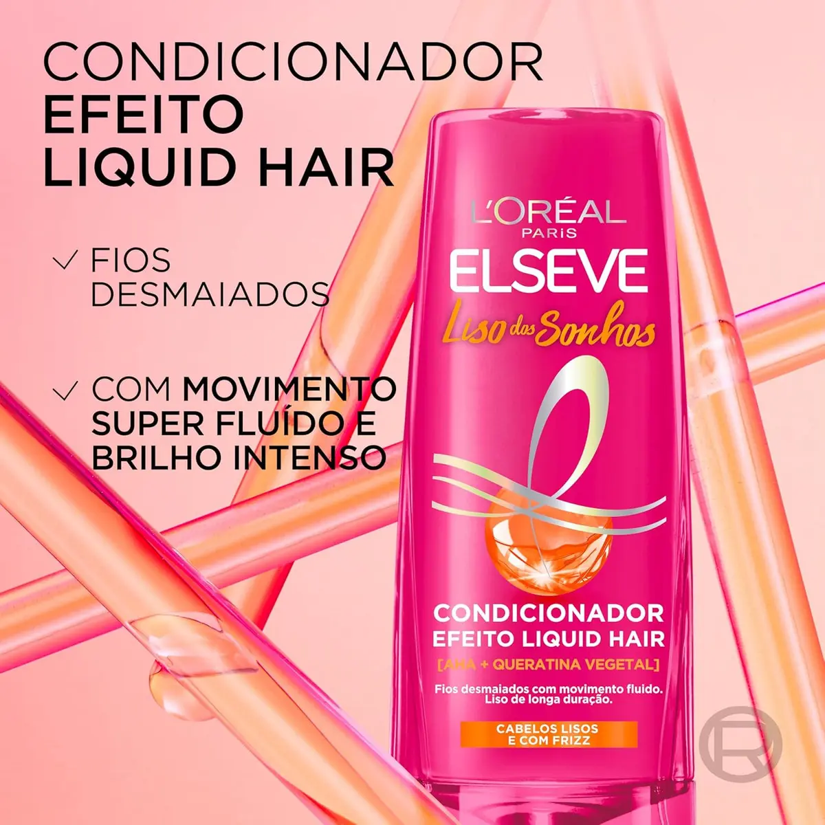 Condicionador Elseve Liso dos Sonhos Efeito Liquid Hair 200ml
