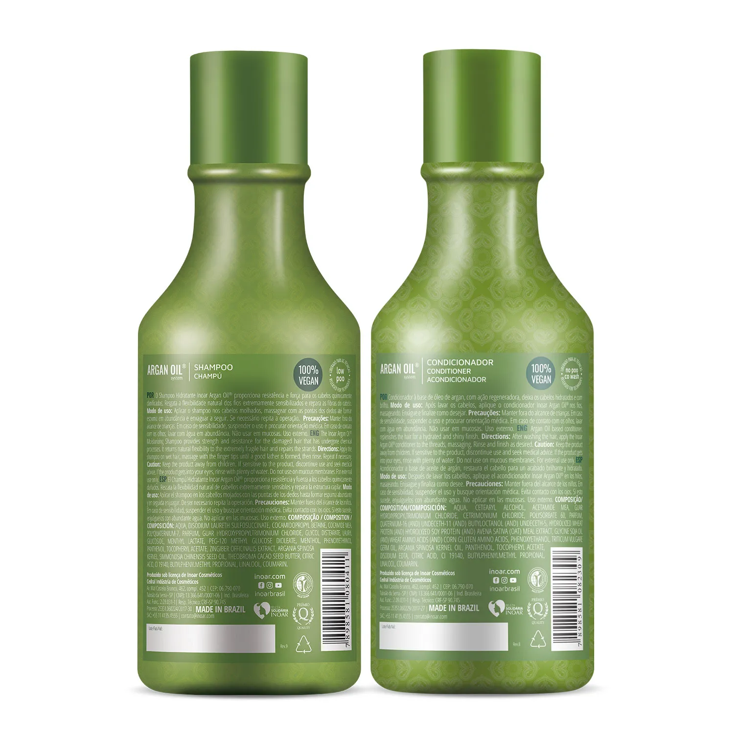 Inoar Argan Oil System Kit Especial Shampoo + Condicionador 250ml