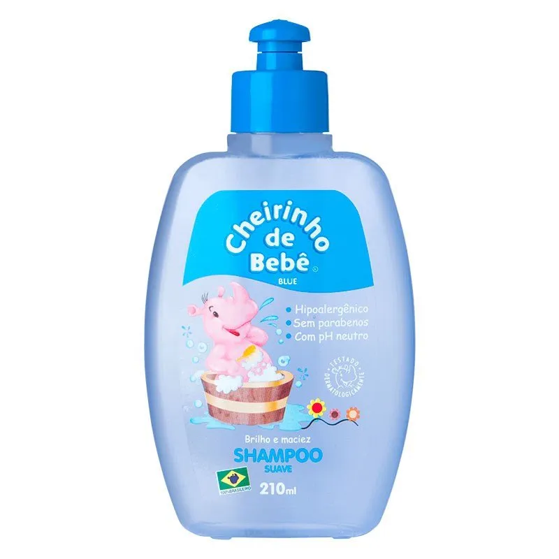Cheirinho de Bebe Blue Shampoo Suave 210ml