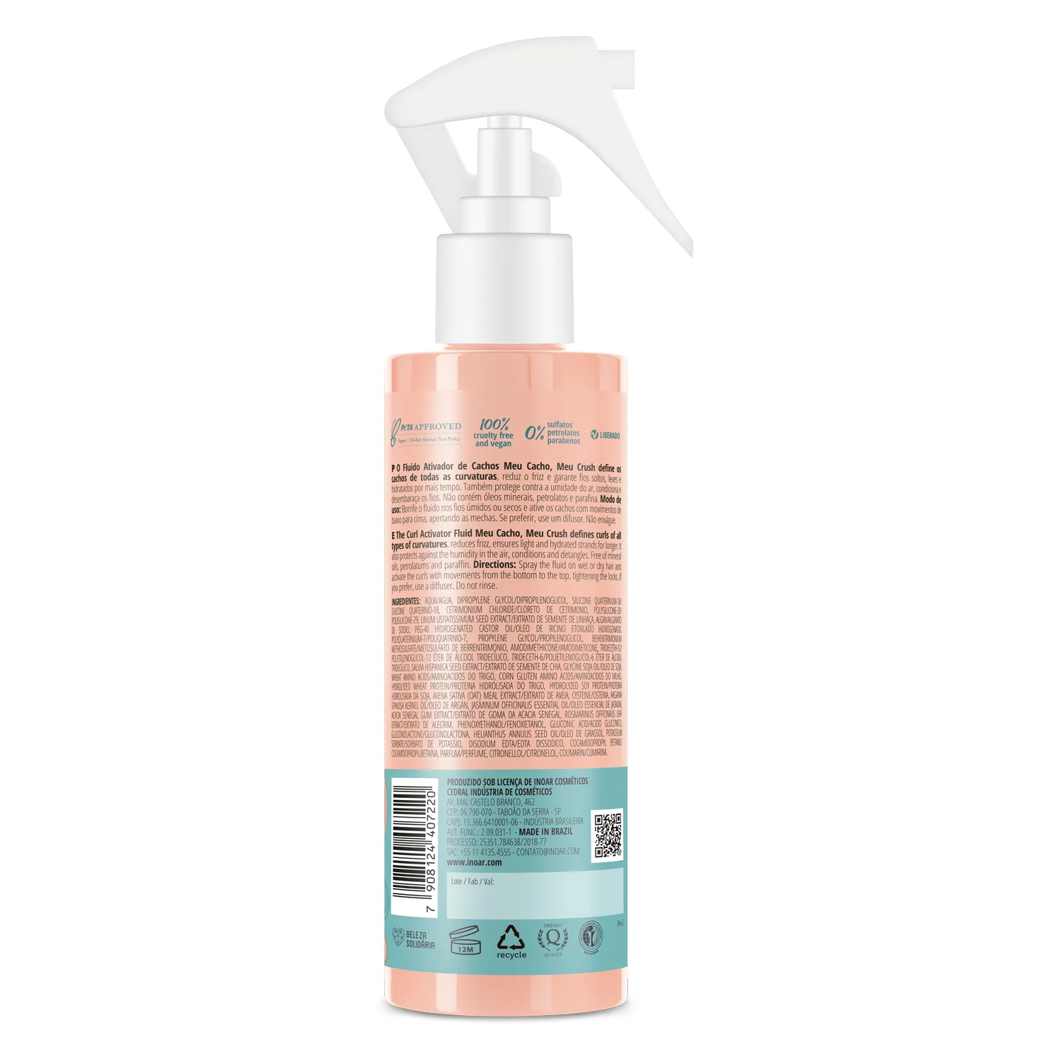 Inoar Meu Cacho Meu Crush Fluido Ativador de Cachos 200ml