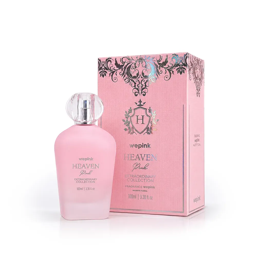Heaven Pink Desodorante Colônia Wepink 100ml - frasco e caixa rosa Extraordinary Collection