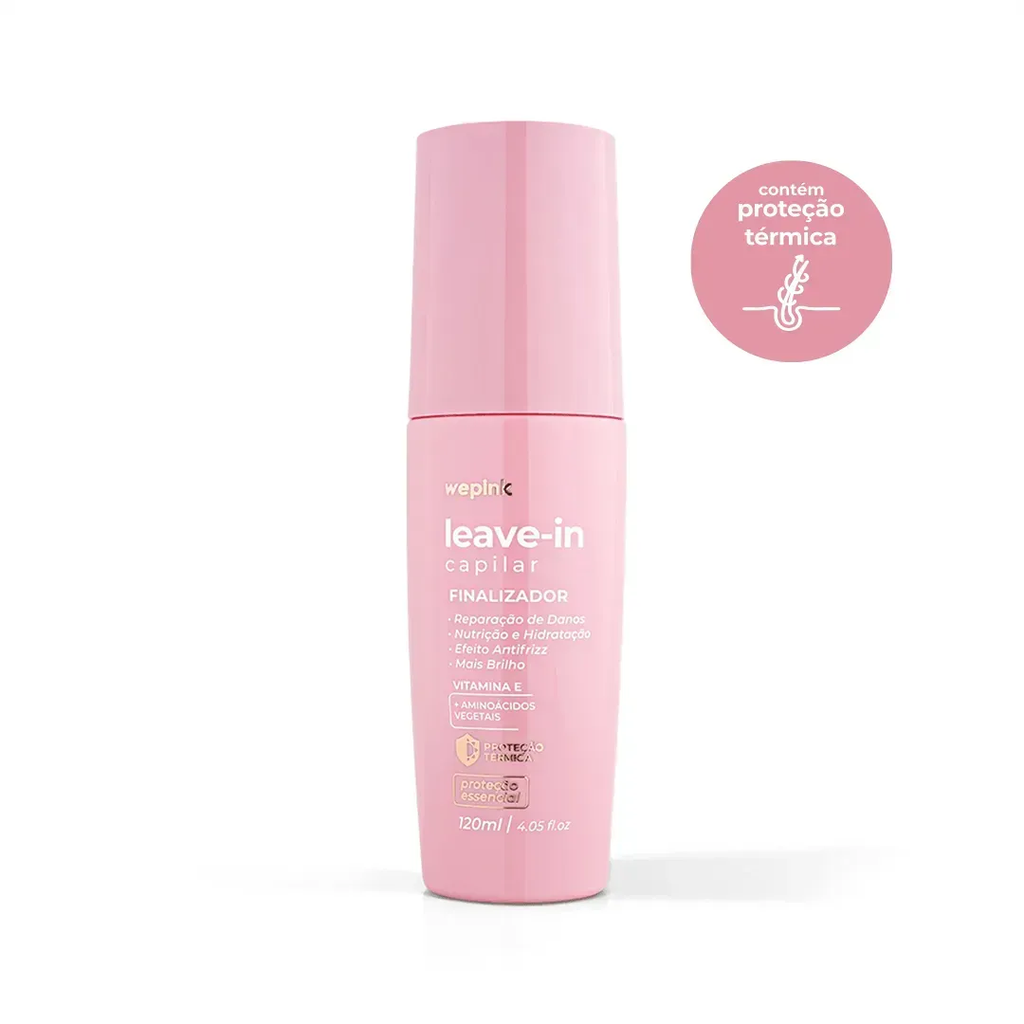Wepink Leave-in Capilar Finalizador Vitamina E Aminoácidos Antifrizz Frasco Completo 120ml