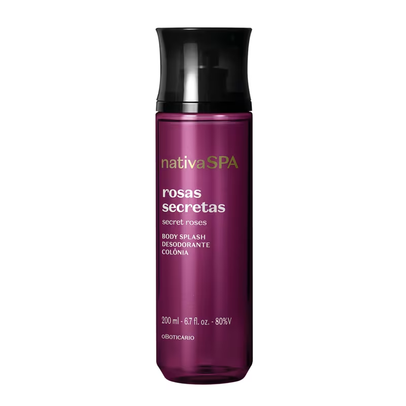 O Boticario Nativa Spa Rosas Secretas Body Splash Desodorante Colonia Feminino 200ml