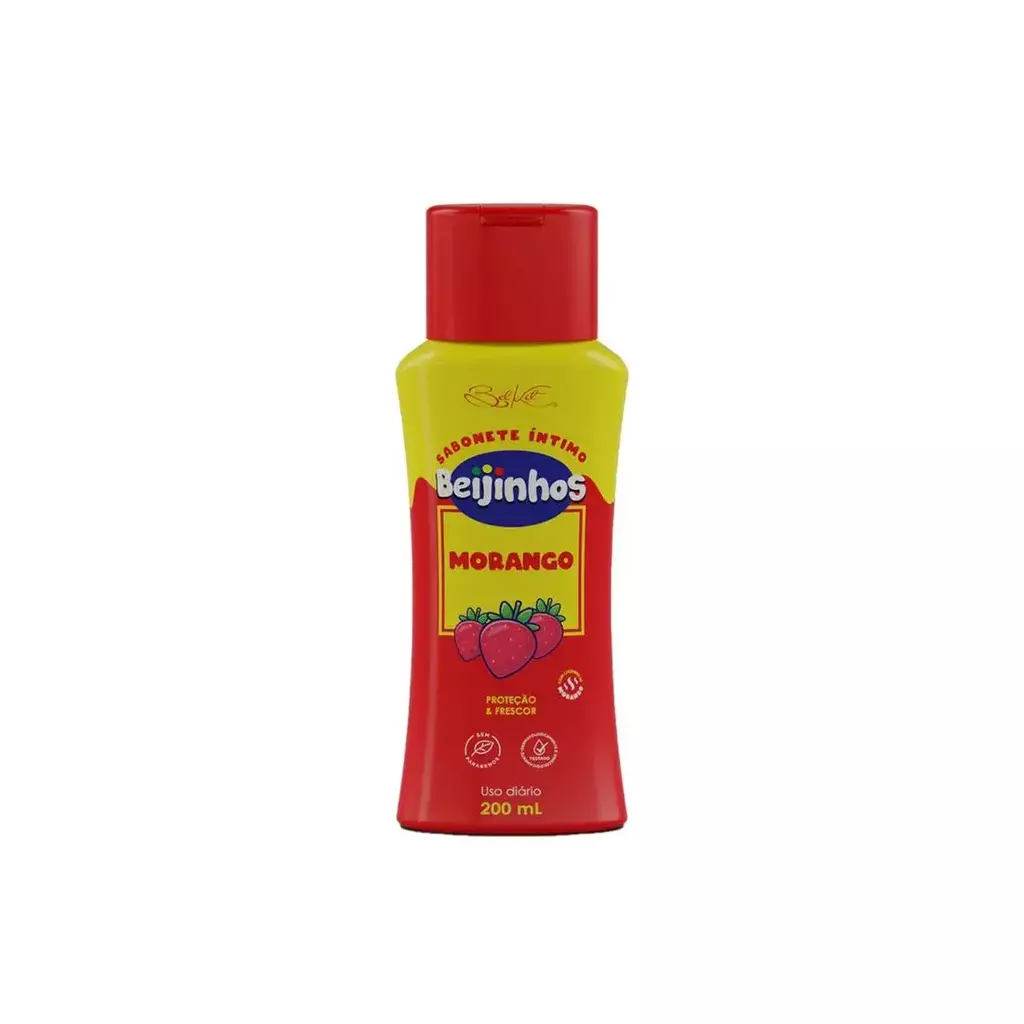 Belkit Sabonete Intimo Beijinhos Morango Protecao e Frescor 200ml