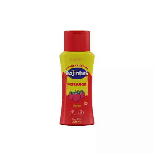 Belkit Sabonete Intimo Beijinhos Morango Higiene Intima Feminina pH Balanceado 200ml