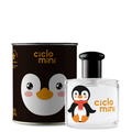 Ciclo Mini Pingucho Água de Colônia 100ml - frasco e lata pinguim preta