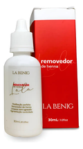 Removedor de Henna Lala La Benig 30ml - frasco branco e caixa vermelha