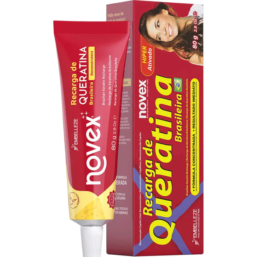 Novex Recarga de Queratina Brasileira 80g