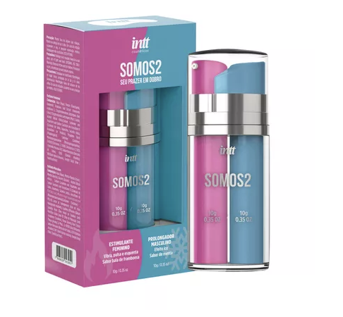 Intt SomoS2 Kit Excitante Feminino e Retardante Masculino 10g