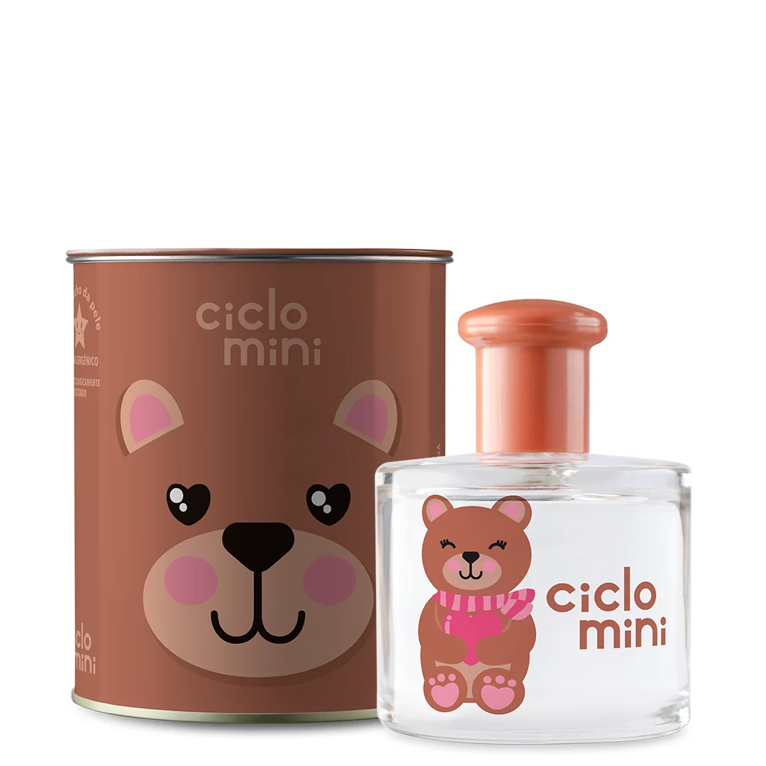 Ciclo Mini Ursolina Deo Colônia 100ml com lata ursinho marrom