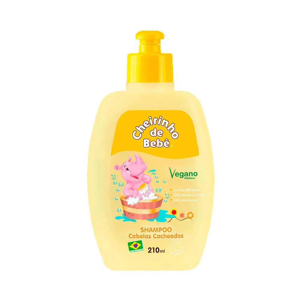 Cheirinho de Bebê Shampoo Infantil Cachos 210ml