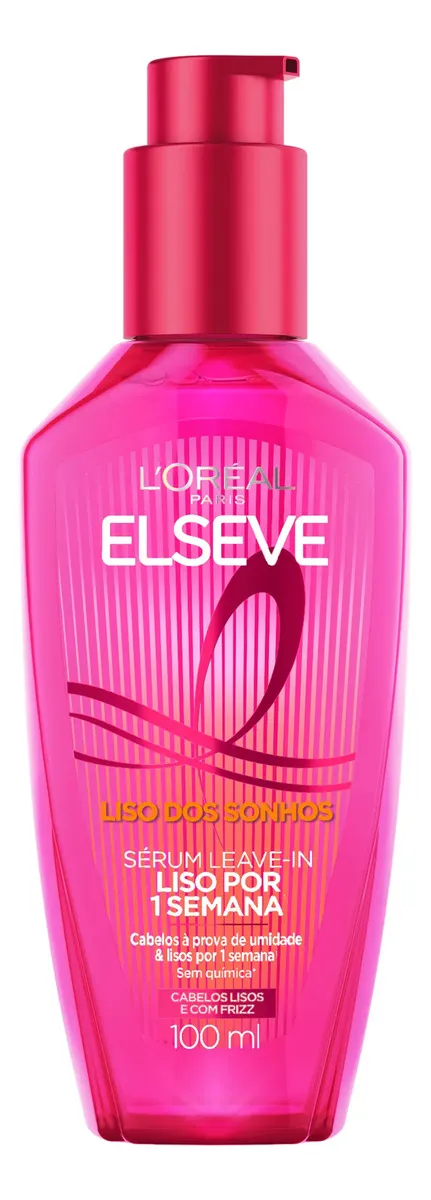 Sérum Leave-in Elseve Liso dos Sonhos Antifrizz 100ml | L'Oréal Paris