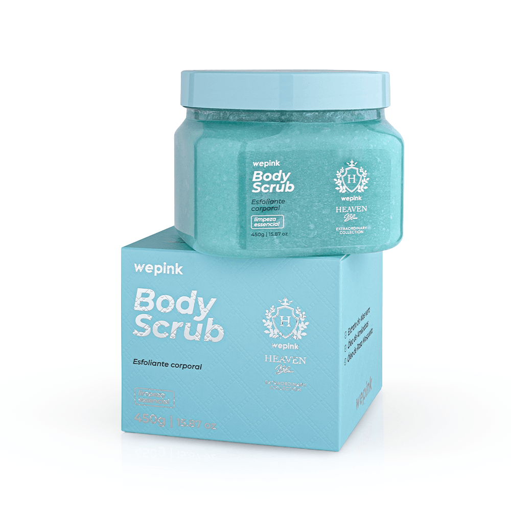 Wepink Heaven Blue Body Scrub Esfoliante Corporal Hidratante Perfumado 450g