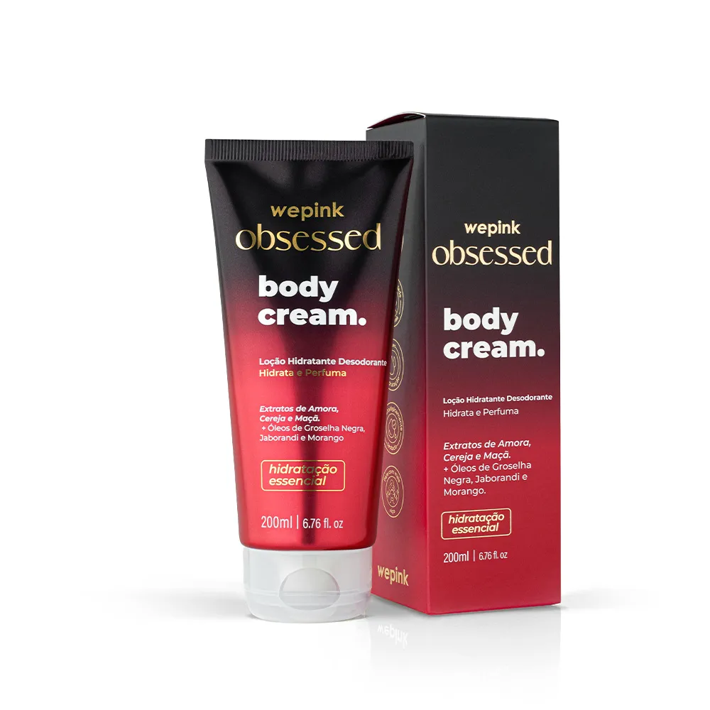 Wepink Obsessed Body Cream Loção Desodorante Hidratante Corporal Perfumado Sedutora 200ml