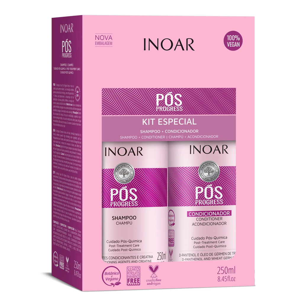 Inoar Pos Progress Kit Especial Shampoo + Condicionador 250ml